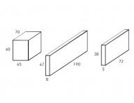 Stojan na produkty Label.m New Generation Stand - ern, proveden 190 x 40 x 70 cm