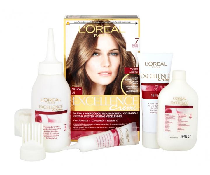 Permanentní barva Loréal Excellence 7 blond