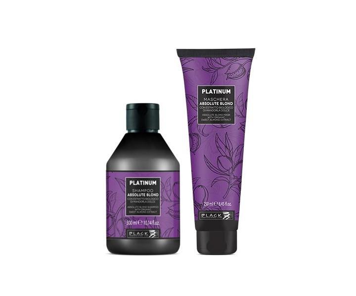 Dárková sada šamponu a masky pro melírované vlasy Black Platinum Absolute Blonde