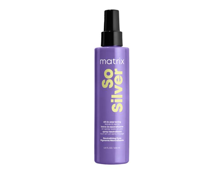 Multifunkční bezoplachový sprej pro neutralizaci žlutých tónů Matrix So Silver - 200 ml