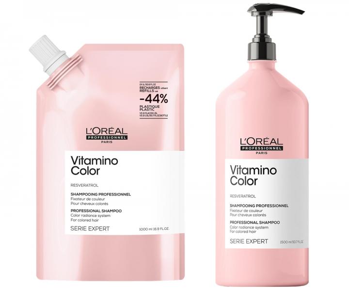 �ampon pro z��ivost barvy vlas� Lor�al Professionnel Vitamino Color - 1000 ml, n�hradn� n�pl�