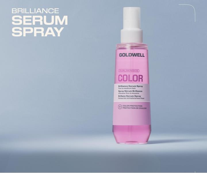 Bezoplachov� termoochrann� s�rum ve spreji pro z��ivou barvu a lesk Goldwell Dualsenses Color Brilliance Serum Spray - 150 ml