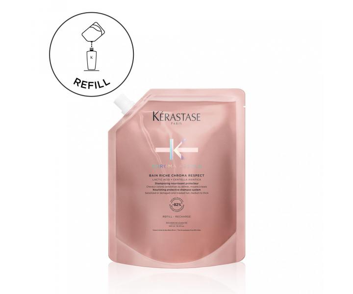 Vy�ivuj�c� �ampon pro barven� vlasy K�rastase Chroma Absolu - 500 ml, n�hradn� n�pl�