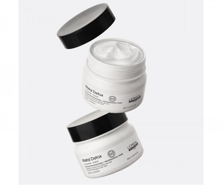 Maska pro barven� a po�kozen� vlasy Lor�al Professionnel Serie Expert Metal Detox - 250 ml