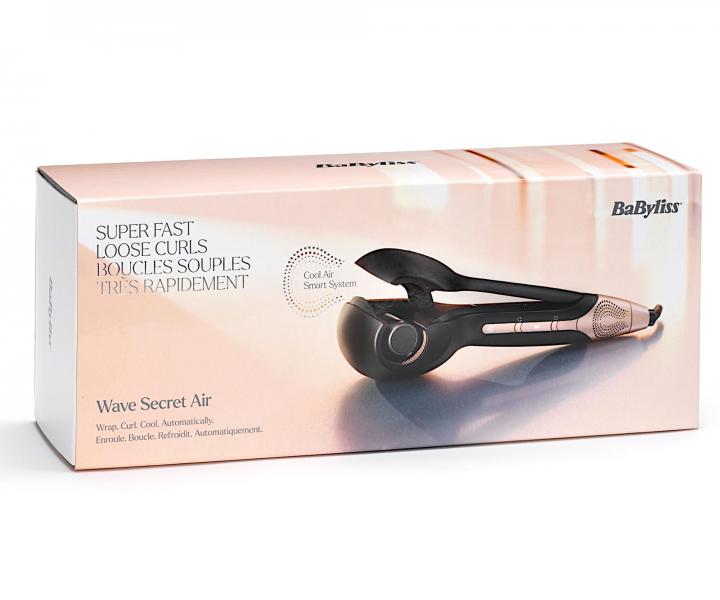 Automatická kulma na vlasy Babyliss Wave Secret Air - černá, rosegold