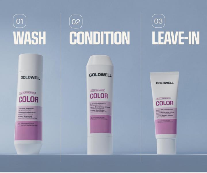 Regenera�n� bezoplachov� balz�m pro z��ivou barvu a lesk vlas� Goldwell Dualsenses Color Repair & Radiance Balm - 75 ml