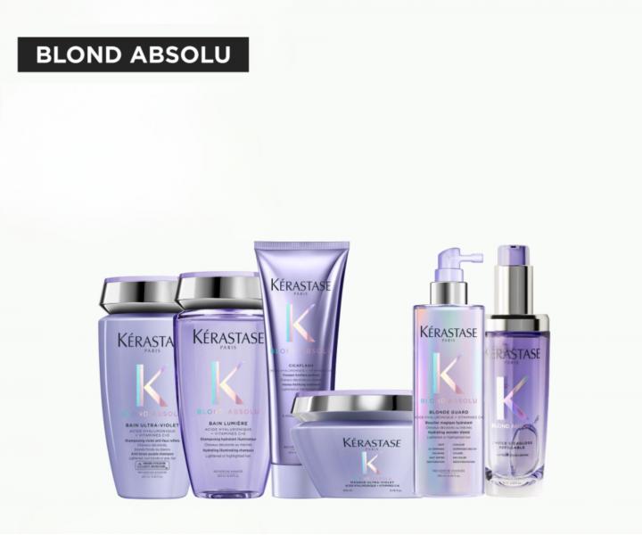 Sada pro rozjasn�n� blond vlas� K�rastase Blond Absolu s olejem Elixir Ultime L'Huile Originale Refillable