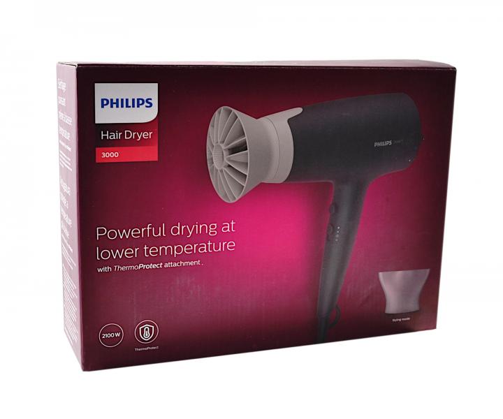 Fén na vlasy Philips 3000 Series BHD351/10 - 2100 W, matný černý