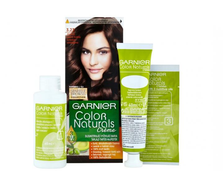 Permanentní barva Garnier Color Naturals 3.23 jiskřivá tmavě hnědá