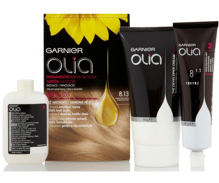Permanentní olejová barva Garnier Olia 8.13 oslnivá světlá blond