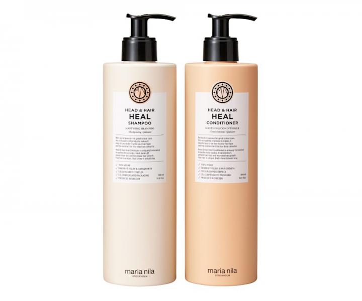 Dárková sada pro zdravou vlasovou pokožku Maria Nila Head & Hair Heal Duo Bundle