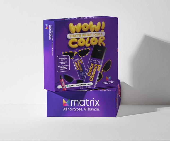 Drkov sada pro zivou barvu a ochranu barvench vlas Matrix Color Obsessed