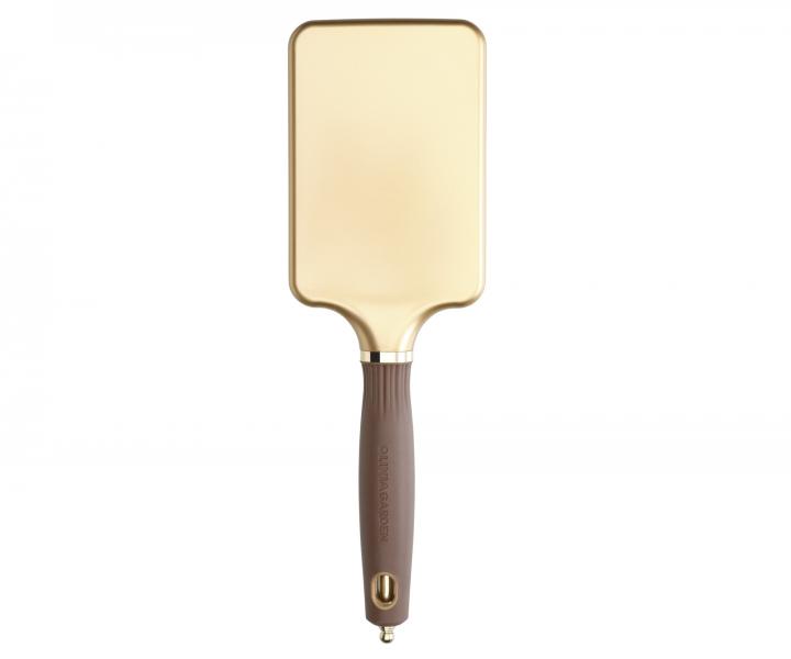 Kartáč na vlasy Olivia Garden Expert Care Rectangular Paddle Brush L - zlato-hnědý