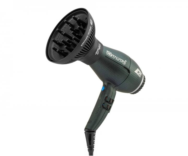 Set profesionálního fénu na vlasy Parlux Digitalyon a difuzéru Magic Sense - 2400 W, antracitový