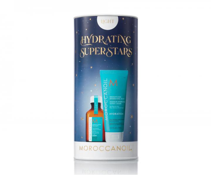 Dárková sada pro hydrataci a výživu jemných vlasů Moroccanoil Hydrating Superstars Light