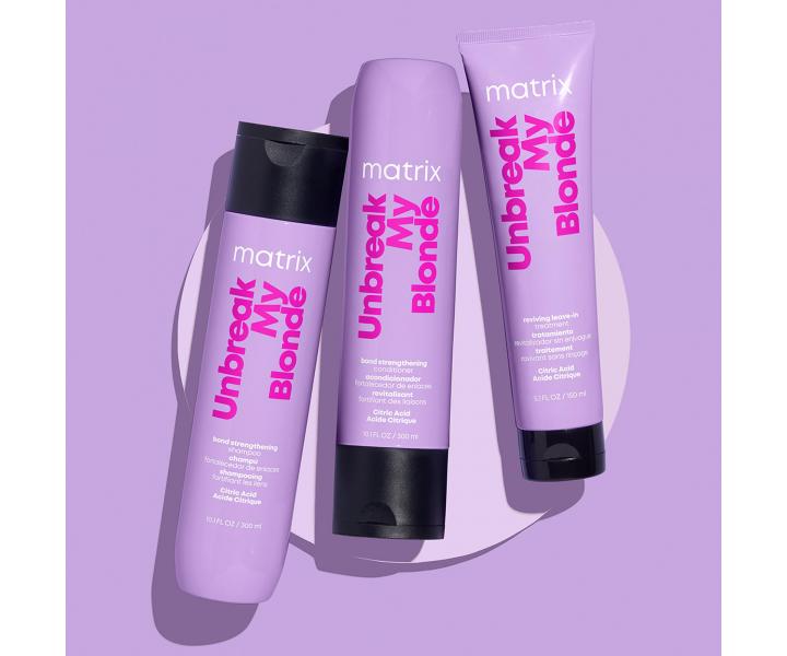 Bezoplachová stimulující péče pro zesvětlené vlasy Matrix Unbreak My Blonde - 150 ml