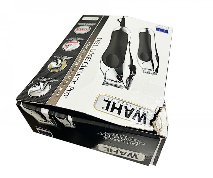 Strojek na vlasy a konturovac strojek Wahl Deluxe Chrome Pro 79524-2716 - pouito, pokozen obal