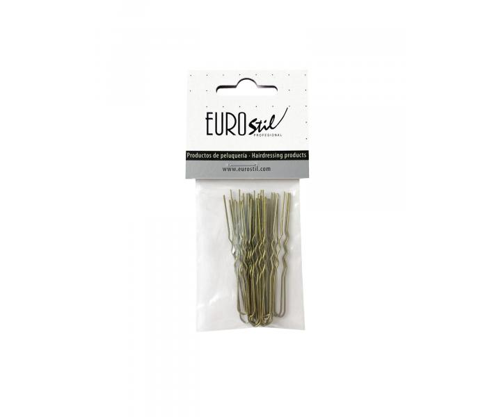 Vlnitá vlásenka Eurostil Profesional - 5,5 cm, tmavě zlatá