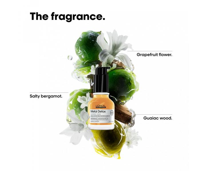 Olej pro barvené a poškozené vlasy Loréal Professionnel Serie Expert Metal Detox - 50 ml