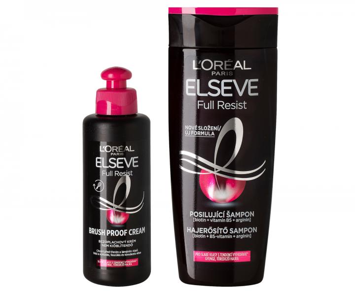 Sada pro slabé vlasy Loréal Paris Elseve Full Resist - šampon 250 ml + bezoplachový krém 200 ml