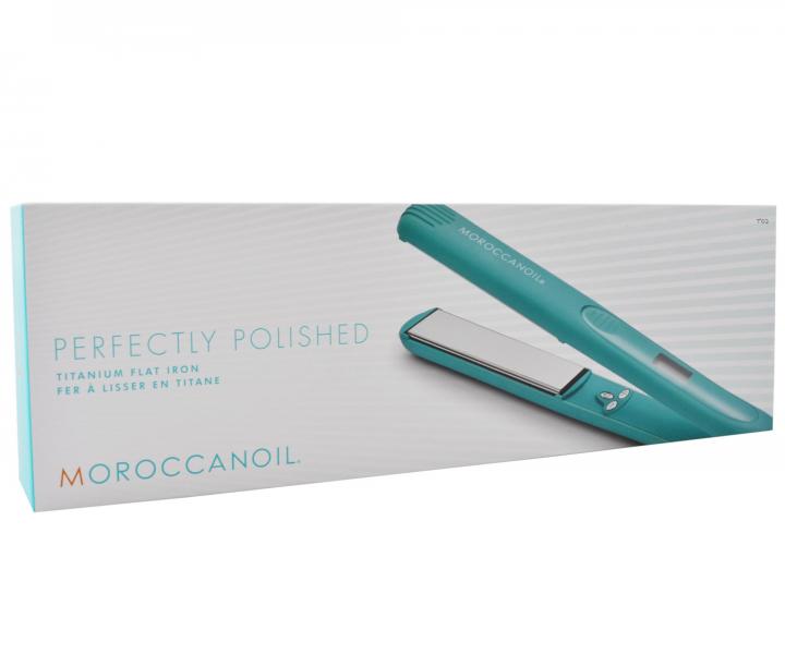 Profesionální žehlička na vlasy Moroccanoil Titanium - tyrkysová