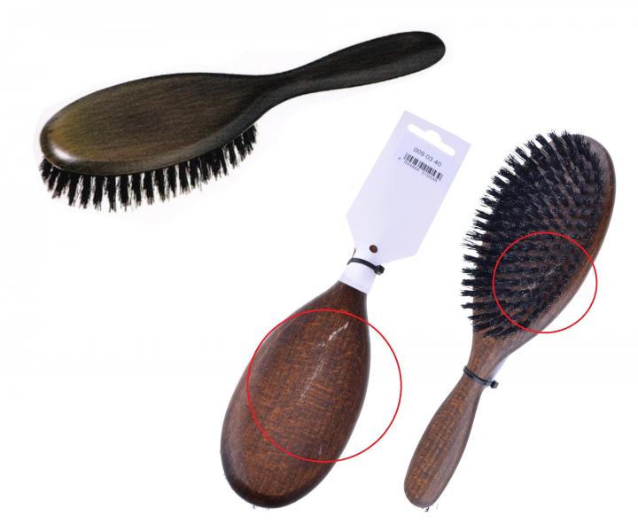 D�ev�n� ploch� kart�� na vlasy s kan��mi �t�tinami Keller 009 03 40 - 63 x 230 mm - II. jakost - od�rky