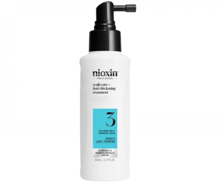 Řada pro mírně řídnoucí barvené vlasy Nioxin System 3
