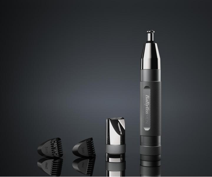 Multifunkční zastřihovač ušních a nosních chloupků BaByliss Ultimate Precision E116E- stříbrný