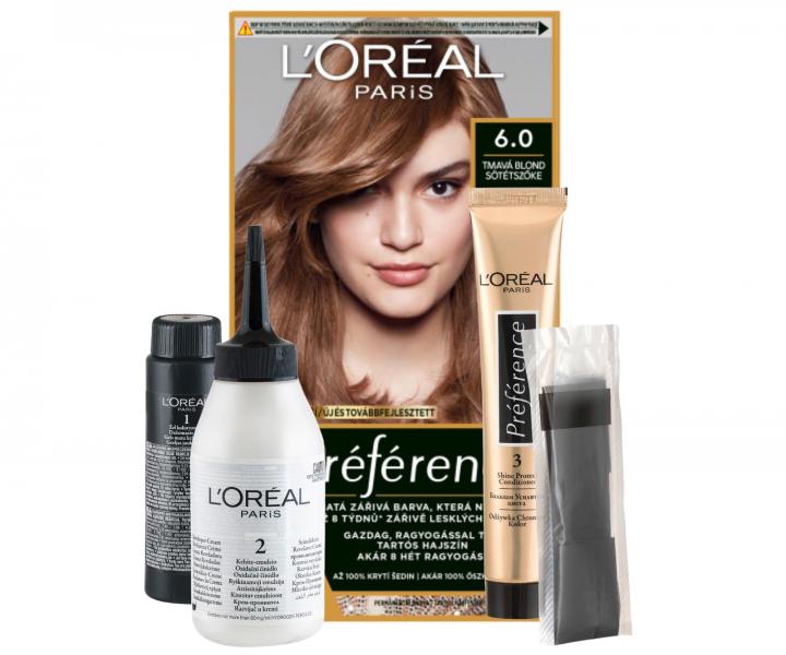 Permanentní barva Loréal Préférence 6.0 tmavá blond