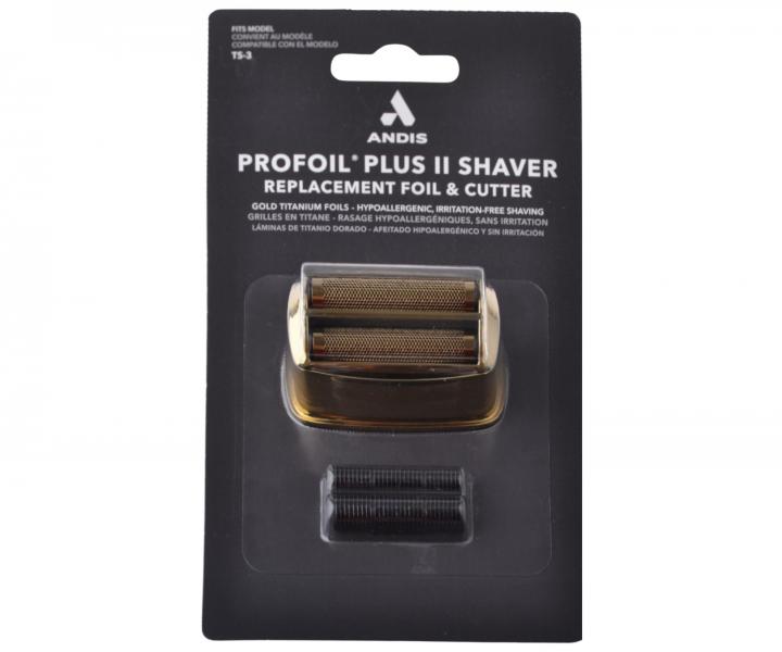 N�hradn� plan�etov� hlavice s no�i pro strojek Andis ProFoil Plus II TS-3 - zlat�