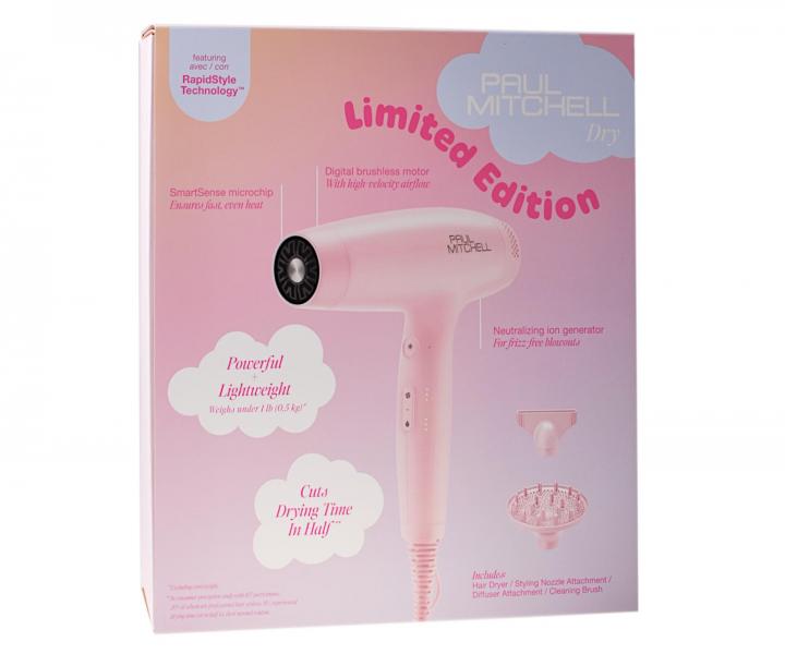 Profesion�ln� f�n na vlasy Paul Mitchell Dry Lightweight Professional Hair Dryer - 1600 W, r��ov� - limitovan� edice