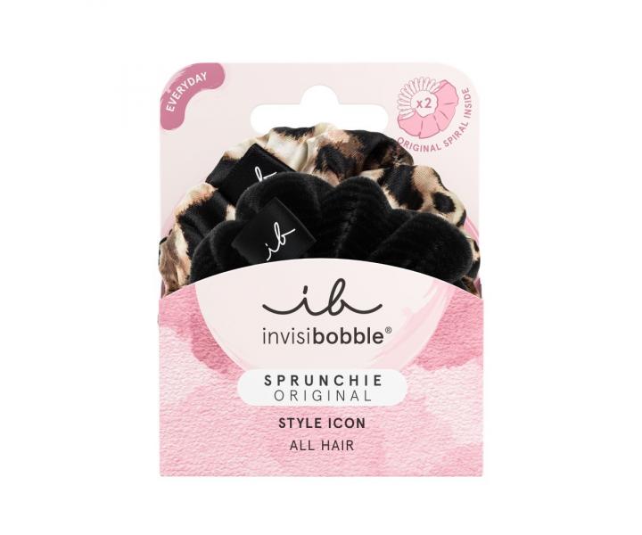 Ozdobné spirálové gumičky Invisibobble Sprunchie Original Style Icon - 2 ks