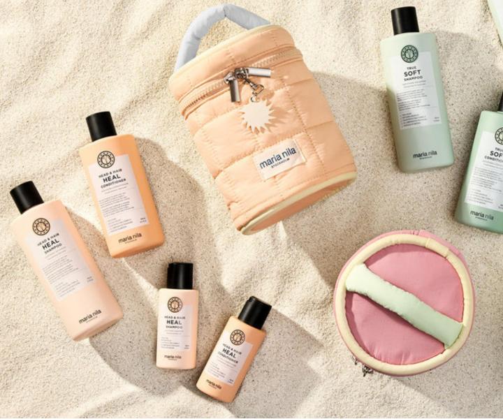 D�rkov� sada pro zdravou vlasovou poko�ku Maria Nila Head & Hair Heal Beauty Bag + kosmetick� ta�ka zdarma