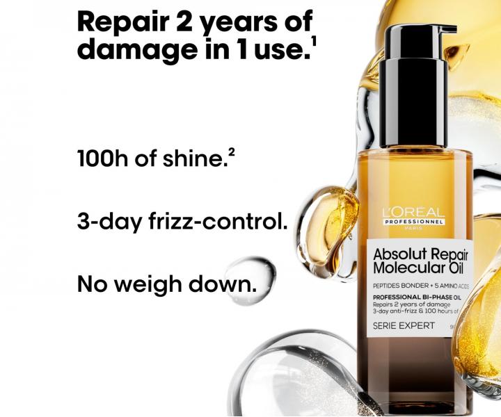 ada pro pokozen vlasy Loral Professionnel Serie Expert Absolut Repair Molecular