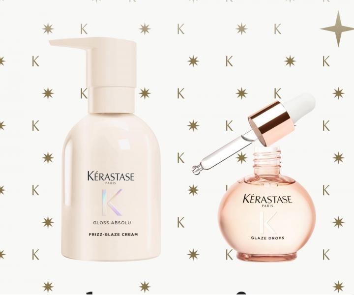 D�rkov� sada pro lesk a hydrataci vlas� se sklonem ke krepat�n� K�rastase Gloss Absolu Set