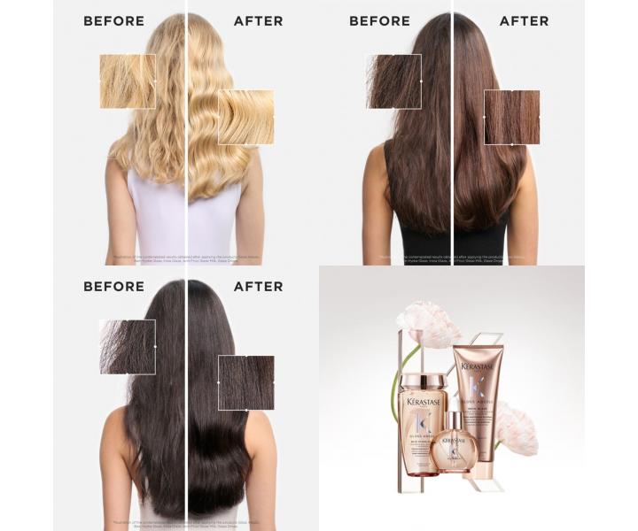 Sada pro vlasy se sklonem ke krepatn Krastase Gloss Absolu + tatika zdarma