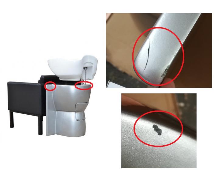 Kadeřnický mycí box Detail Duo standard, černý - II. jakost - oděrky na korpusu