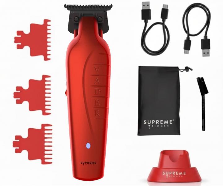 Profesion�ln� konturovac� strojek na vlasy Supreme Trimmer Vader ST3778/R - �erven�