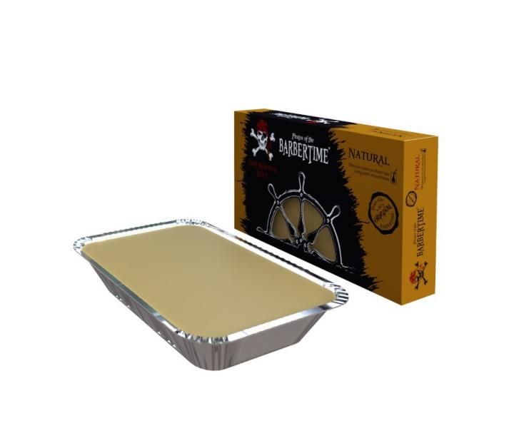 Depilační vosk Pirates of the Barbertime Hard Removal Wax Natural - žlutý, 500 g