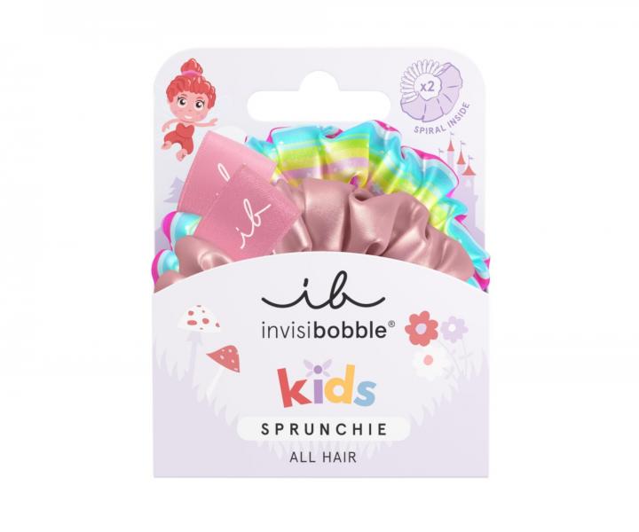 Dětské ozdobné spirálové gumičky Invisibobble Sprunchie Kids Too Good To Be Blue - 2 ks