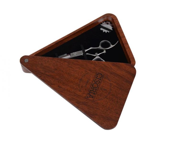 Kadeřnické nůžky Sibel Cisoria Luxury OEW550 5,5" - stříbrné - použité, poškozený or. obal