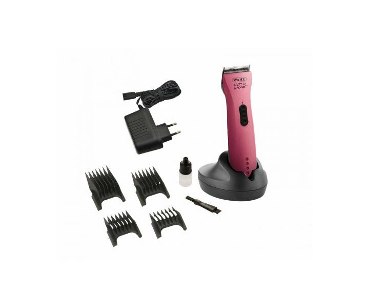 Střihací strojek na srst Wahl Super Groom Pink 1872-0463