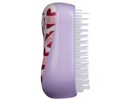 Kartáč na vlasy Tangle Teezer Compact - Girl Power, bílá/fialová