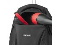 Cestovní batoh s teleskopickou rukojetí Sibel Backpack - černý - použité, odřená kolečka