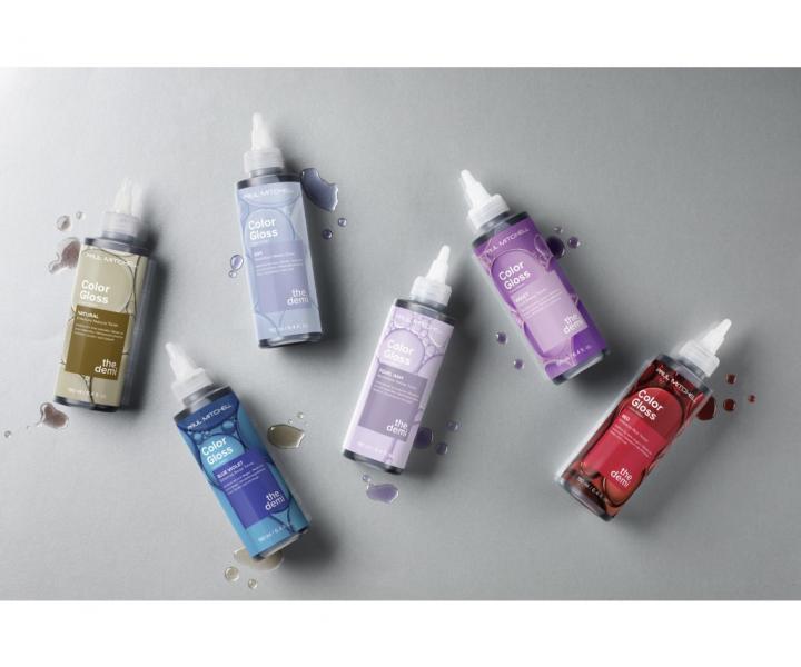 Barevný toner pro lesk a osvěžení barvy vlasů Paul Mitchell The Demi Color Gloss Ash - 190 ml, popelavý