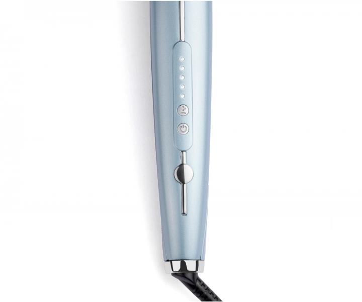 Žehlička na vlasy s duální ionizací Babyliss Hydro-Fusion Styler - světle modrá