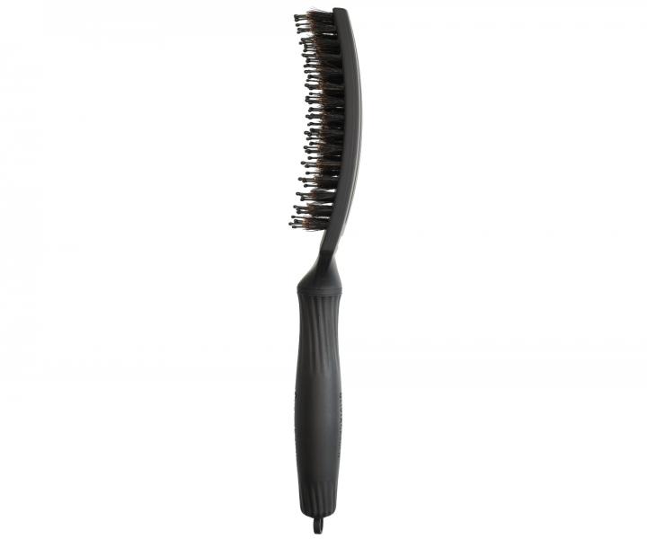 Kartáč Olivia Garden Fingerbrush Combo Medium Full Black - černý