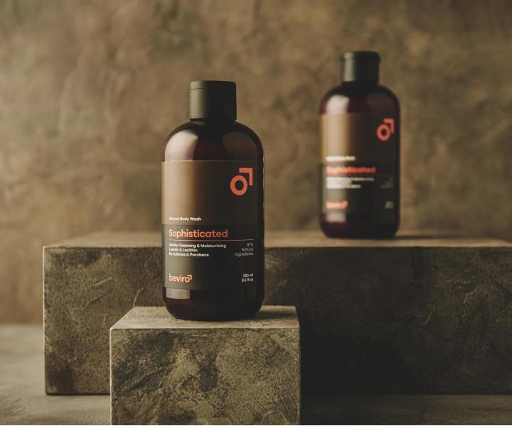 Přírodní sprchový gel pro muže Beviro Sophisticated Natural Body Wash - 250 ml