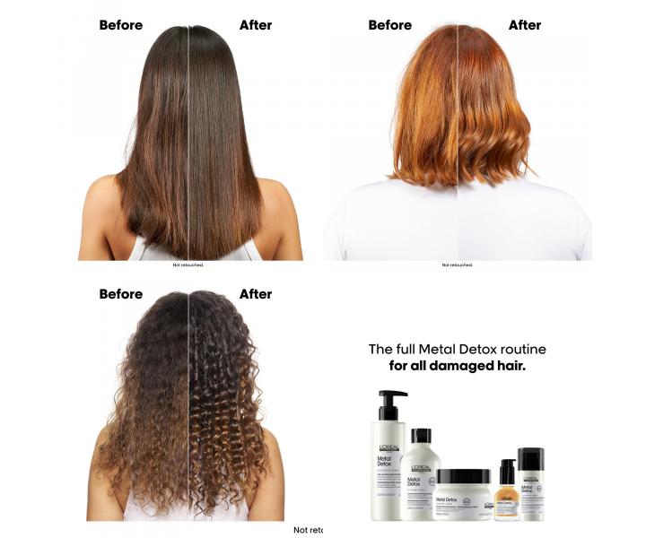 Maska pro barven� a po�kozen� vlasy Lor�al Professionnel Serie Expert Metal Detox - 150 ml