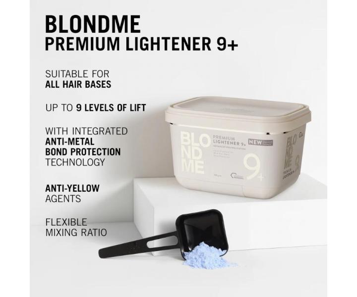 Zesv�tluj�c� pudr Schwarzkopf Professional BlondMe Premium Lightener 9+ - 450 g